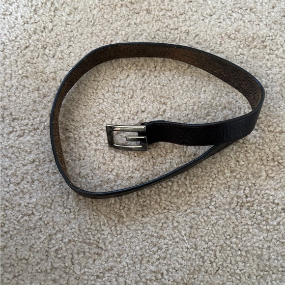 Guess Black Leather Belt - Picture 1 of 1